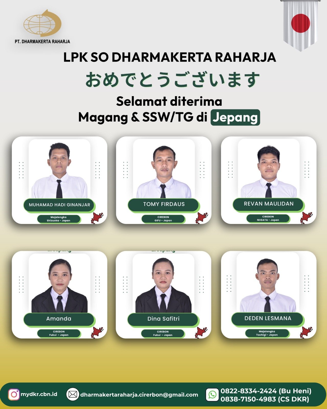 SELAMAT YANG SUDAH LULUS UNTUK MAGANG DAN SSW